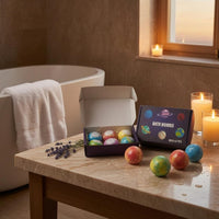 6 Pieces Bath Set Skin Moisturizing Bath Fizzies for Bathroom