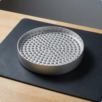 Screw Sorting Tray Zinc Alloy Perforated Screw Tray Silver Finish