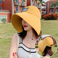 Wide Brim Sun Hat Adjustable Chin Strap Large Brim Fisherman Hat for Gardening