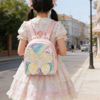 Sequin Fluttery Creature Backpack Reversible Sequins Young Child Fluttery