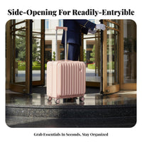 rigid-shell hand-luggage Lightweight Luggage Built-in beverage Holder for passengers