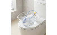 Sitz Bath with Flusher Toilet-Mounted Sitz Bath Basin Translucent