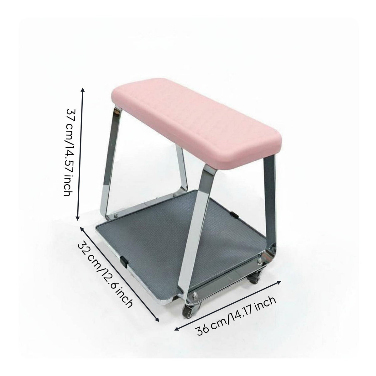 Pedicure Foot Rest with Tray Memory Foam Cushion for Spa, Home Use, Pedicurists