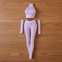 Stretch Doll Outfit Close-Fitting Stretchy Ribbed Doll Clothes Textured