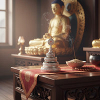 Mandala Offering Plate Stable Base Copper Alloy Mandala Ceremonial Supplies Easy to Clean Religious Supply Versatile Use