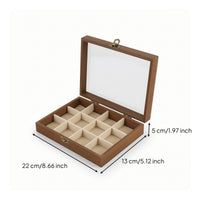 Jewelry Box with Transparent Lid Rectangular Jewelry Box Elegant for Vanity