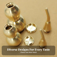 Three-Section Gourd Decoration Polished Finish Openable Brass Wu Lou Brass Gourd Trinket Handmade Individual Accessory