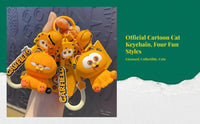 Orange Tabby Keychain, Cartoon Animal Bag & Car Charm