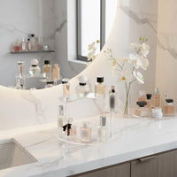Transparent Perfume Display Rack Desktop Acrylic Riser Stand Easy to Clean