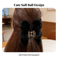 Faux Hair Grip Large Size Textured Puff Hair Grip Soft Grip Strong Hold Nonslip for Women, Informal Outsideside Ings