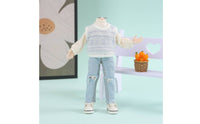 Miniature Sweater Vest Finely Crafted Knitted Doll Top for Hobbyists, Diorama Display