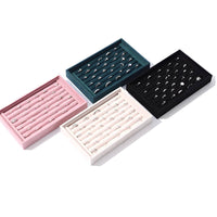 Band Display Stand Scratch Resistant Velvet Band Tray for Vanity Table