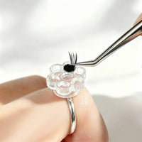100 Pieces Transparent Flower Glue Cup Clean and Neat Flower Glue Cup Portable