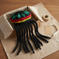 Dreadlock Hairpiece Hat for All Knit Beanie with Fake Braids Lightweight