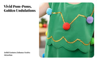 Christmas Tree Dress Set stellar Headband Included Christmas Tree Costume for Girls