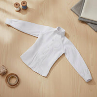 1/6 Scale Shirt Collared Male Doll Shirt Sewn Cuffs