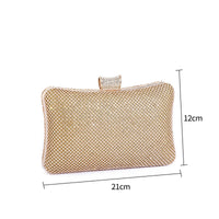 Rhinestone Evening Clutch Dazzling Rhinestone Clutch Hard Case for Formal Event
