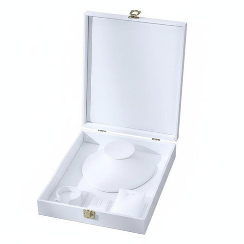 Leather Jewelry Display Case Long-Lasting Jewelry Set Display Box Necklace Storage Case Luxurious Design Luxurious Textile Lined