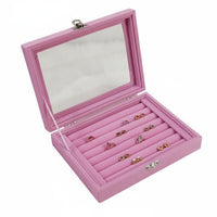 Band Earring Storage Case Multi-Functional Band Display Organizer Dust-Proof