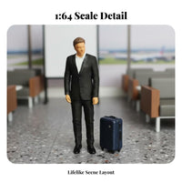 1:64 Scale Figure Highly Detailed 1/64 Human Figure Miniature Person Model Realistic Features Miniature Scene People Figurine