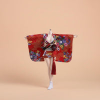 1/6 Scale Kimono Set Long and Short Styles Miniature Wafuku Outfit for Hobbyists