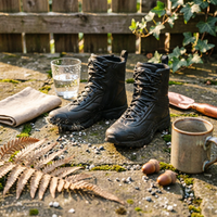 Mini Utility Boots Miniature Lace-up Utility Boots Ankle-High Footwear