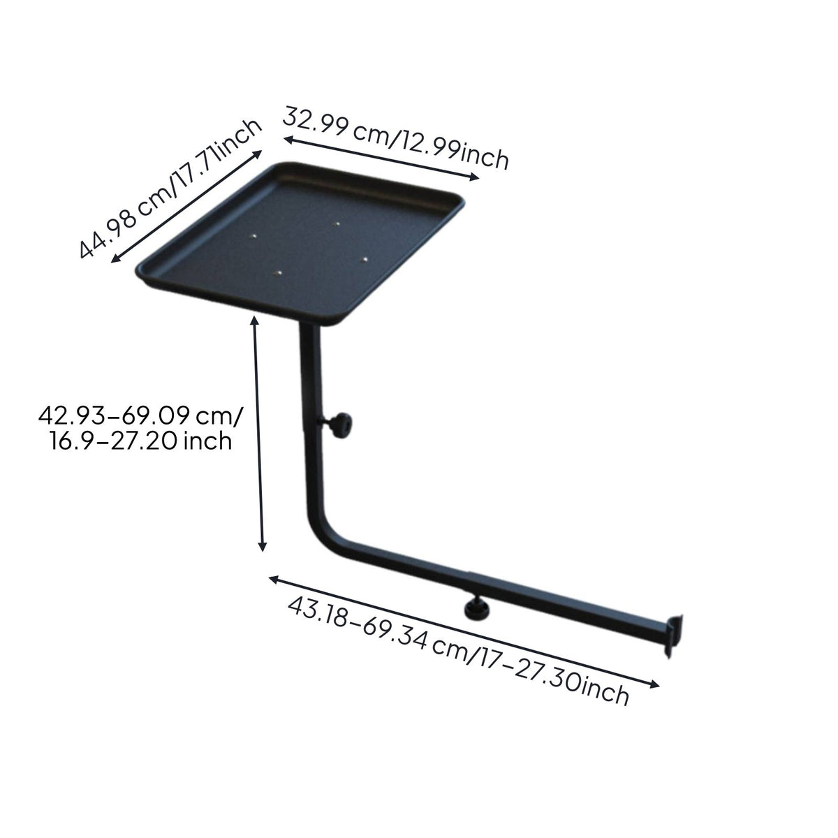 Styling Chair Side Tray Easy Installation Salon Chair Tool Tray for Barbers, Barbershop