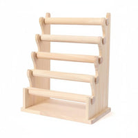 Wood Jewelry Display Stand Easy to Stow Watch and Hair Tie Rack Gift Idea