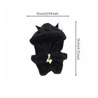 Black Cat Doll Costume Soft Material Toy Accessory Imaginative Role-Play