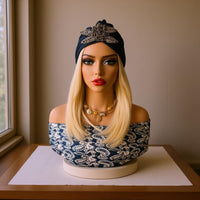 Mannequin Head Bust True- Face Manikin Head with Shoulders 42 Cm Height