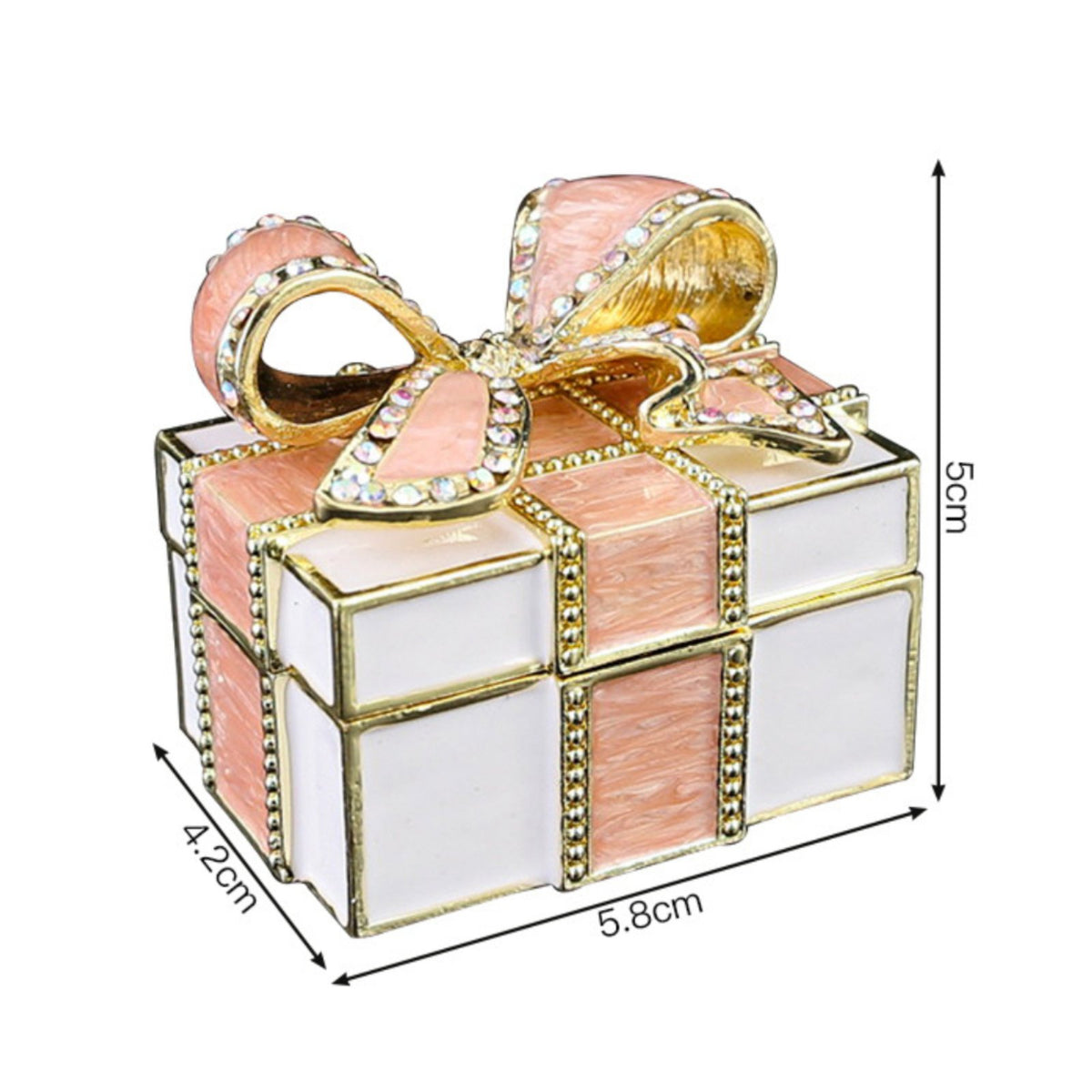 Floral Jewelry Box Romantic Accessory Storage Anti-Oxidation for Women