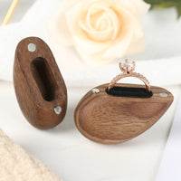 Jewelry rings Box Engraved Wooden Band Holder Box Gift Ready for Couples, Wedding