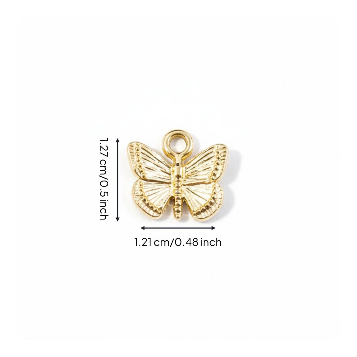 Butterfly Charm Miniature Design Small Butterfly Charm Versatile Use