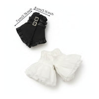 Translucent Black Strapless Doll Outfit Toy Clothing Ruffled