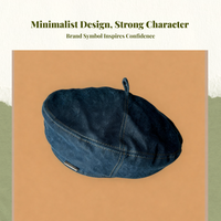 Adjustable jean, Flat Top hat, navy, Youth, Women's