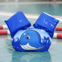 Lightweight Kids Arm Band Swim Vest Comfortable Soft Textile Chest Buoyancy Aid with Arm Bands Allows Freedom of Movement for Beginners