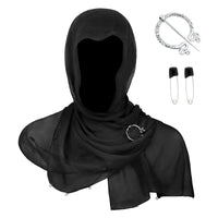 Lightweight Wrap Scarf Rectangular Gauze Shawl Skin-Friendly Shawl Wrap for Headwear