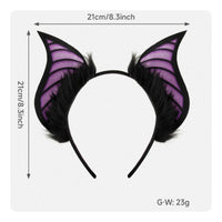 Winged Ear Headband Comfortable Fit Gothic Ear Headpiece Lightweight