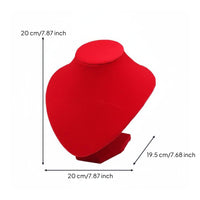 V-Neck Necklace Display Bust Stable Base Locket Display Stand for Craft Fairs
