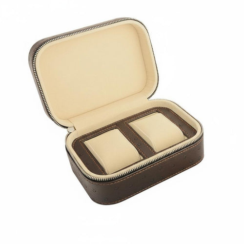 Portable Watch Storage Box Soft Lining Zippered Watch Travel Case Zippered Jewelry Storage Box Wear-Resistant Long-Lasting Hard