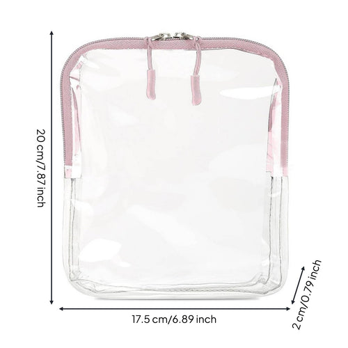 Clear Toiletry Bag Waterproof Transparent Makeup Pouch Reusable Clear Makeup Bag for Business Trip, Gym