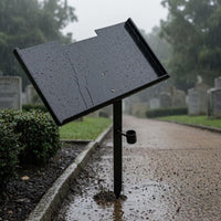 Memorial Marker Stand Matte Finish Plaque Holder Stand Butterfly Screws Grave Marker Stake for Outdoor