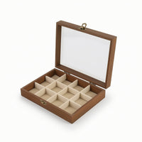 Jewelry Box with Transparent Lid Rectangular Jewelry Box Elegant for Vanity
