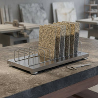 Tile Sample Display Stand Space Saving Tile Display Rack Stone Sample Stand Stable Design Stone Sample Holder for Retailers