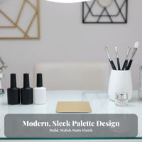 Square Polish Mixing Plate Japanese Design Nail Polish Mixing Plate Reusable Easy to Clean for Cosmetics Studio, Home