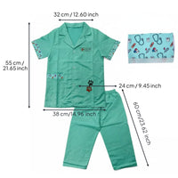 Child's Physician Costume Educational Children's Nurse Uniform Child's Chef Apron for Preschoolers, Little Ones, Career Day, Halloween, Birthday Party