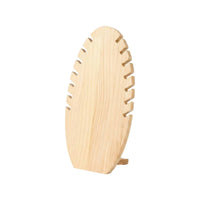 Shaped Jewelry Stand Unfinished Wood Necklace Holder Angled Base