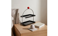 Countertop Rack with Trays Modern 2-Tier Storage Rack Multi-Functional Countertop Shelf Organizer for Vanity