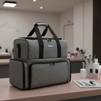 Manicure Storage Case Soft Padded Interior Nail Polish Organizer Bag for Salon