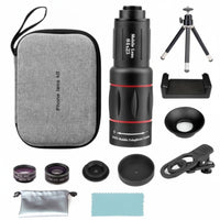 Telephoto Phone Lens Black Portable Mobile Telephoto Lens for Filming